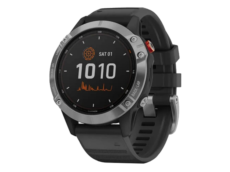 Garmin Fenix 6 Solar srebrno - czarny